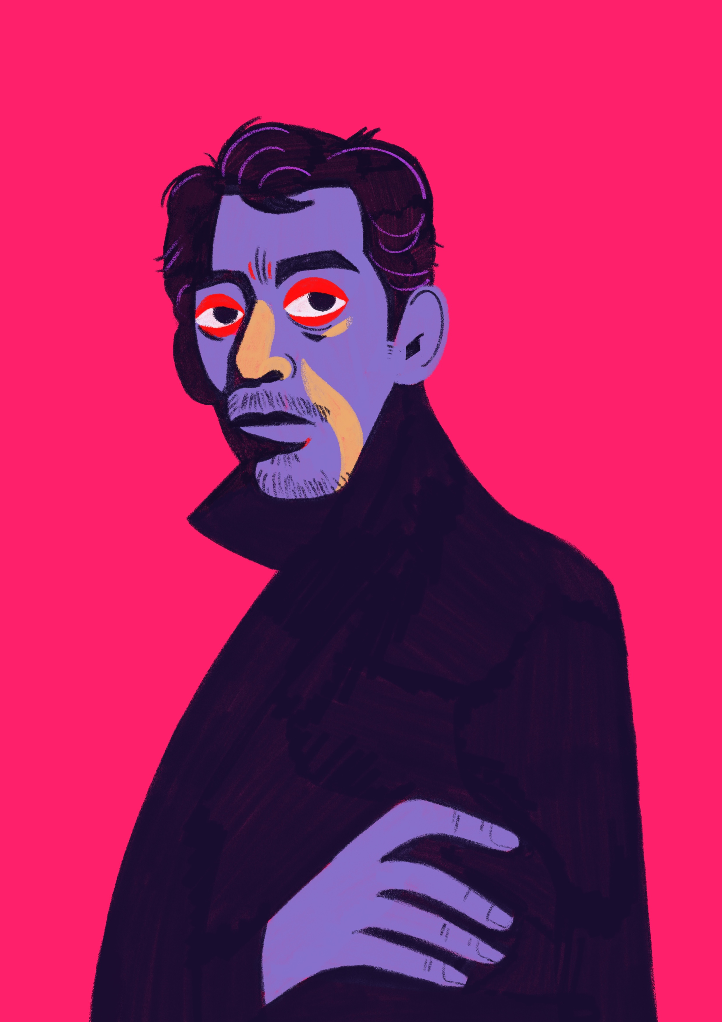 Serge Gainsbourg actor character cult france french icon illustration illustrator legend mojo people portrait portrait illustration procreate