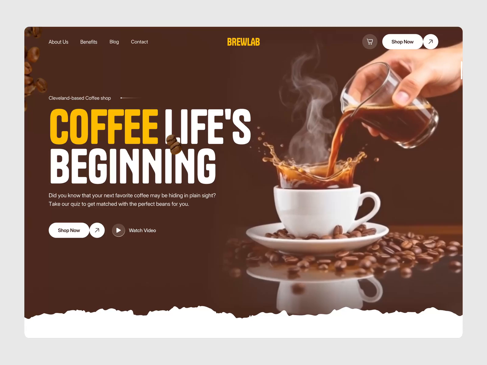 Example of Creative Landing Page Design In Figma