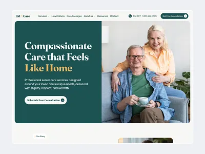 Healthcare Website - Wellness Support elder care health care website landing page medical support personal care pharmacy pharmacy website pharmacy website design product design uiux web design website wellness wellness support wellness website