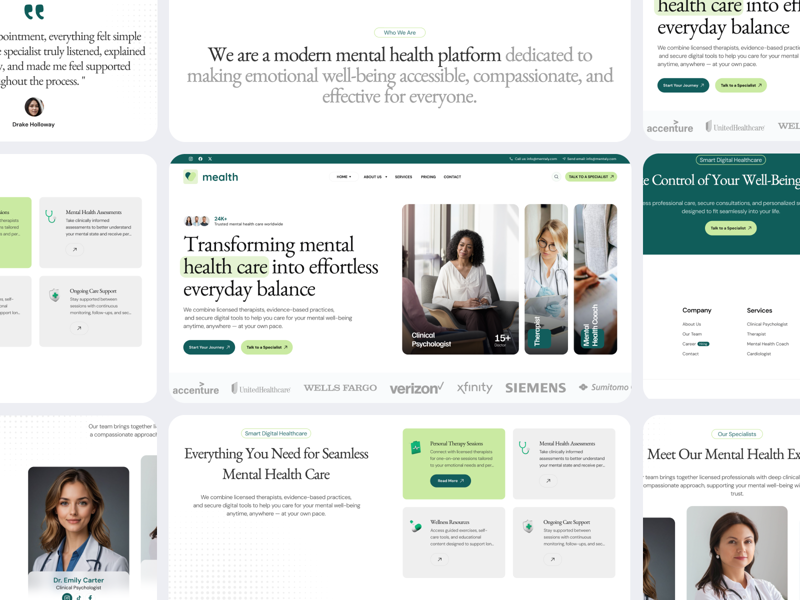 Example of Landing Page Design With Animation
