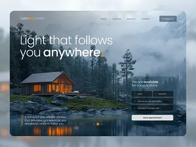 UI/UX Design LightSolutions app design design figma graphic design herodesign homepage homepagedesign ui uiux uiux design ux web webdesign