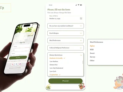 Meal Plan App meal plan mobile app ui