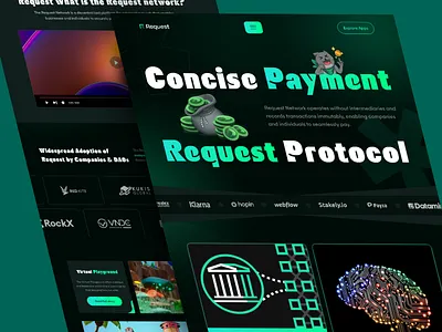 WEB3 - Crypto Landing Page Redesign blockchain product website