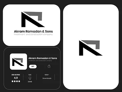 Akram Ramadan & Sons abstract logo abstract mark brand identity clean logo concept logo creative logo flat logo futuristic logo geometric logo logo design logo inspiration minimal logo modern logo monogram simple logo startup logo symbol design tech logo ui visual identity