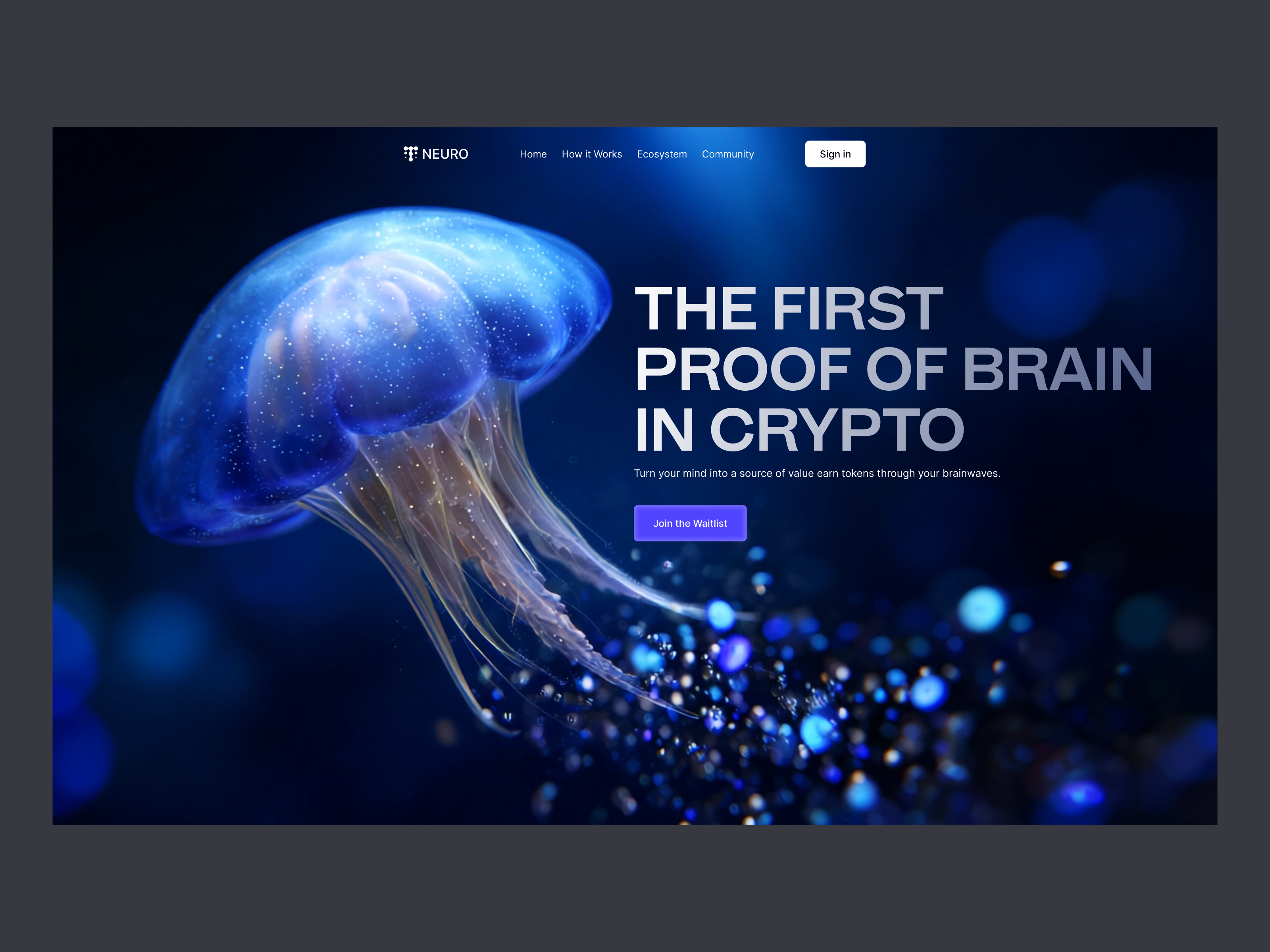 NEURO - Crypto Landing Page bitcoin blockchain brain crypto crypto exchange finance financial fintech landing page landingpage trading ui uidesign ux web design web3