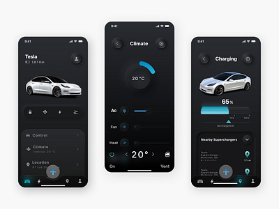 Tesla Car Ui App Design. 3d animation app app design appui branding design figma figmawork graphic design landingpage logo ui uidesign uidesigner uiux uiuxdesign webdesign websitedesign
