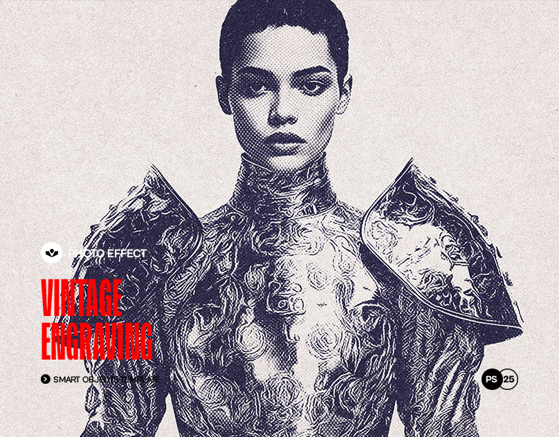 Vintage Engraving Template design engraving graphic design photo effect solasome template vintage