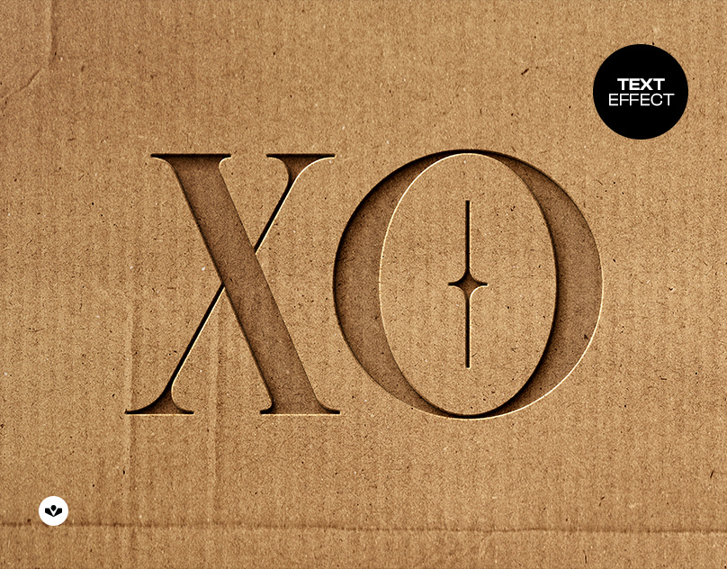 Cardboard Cutout Text Effect cardboard cutout design graphic design paper solasome texture typography