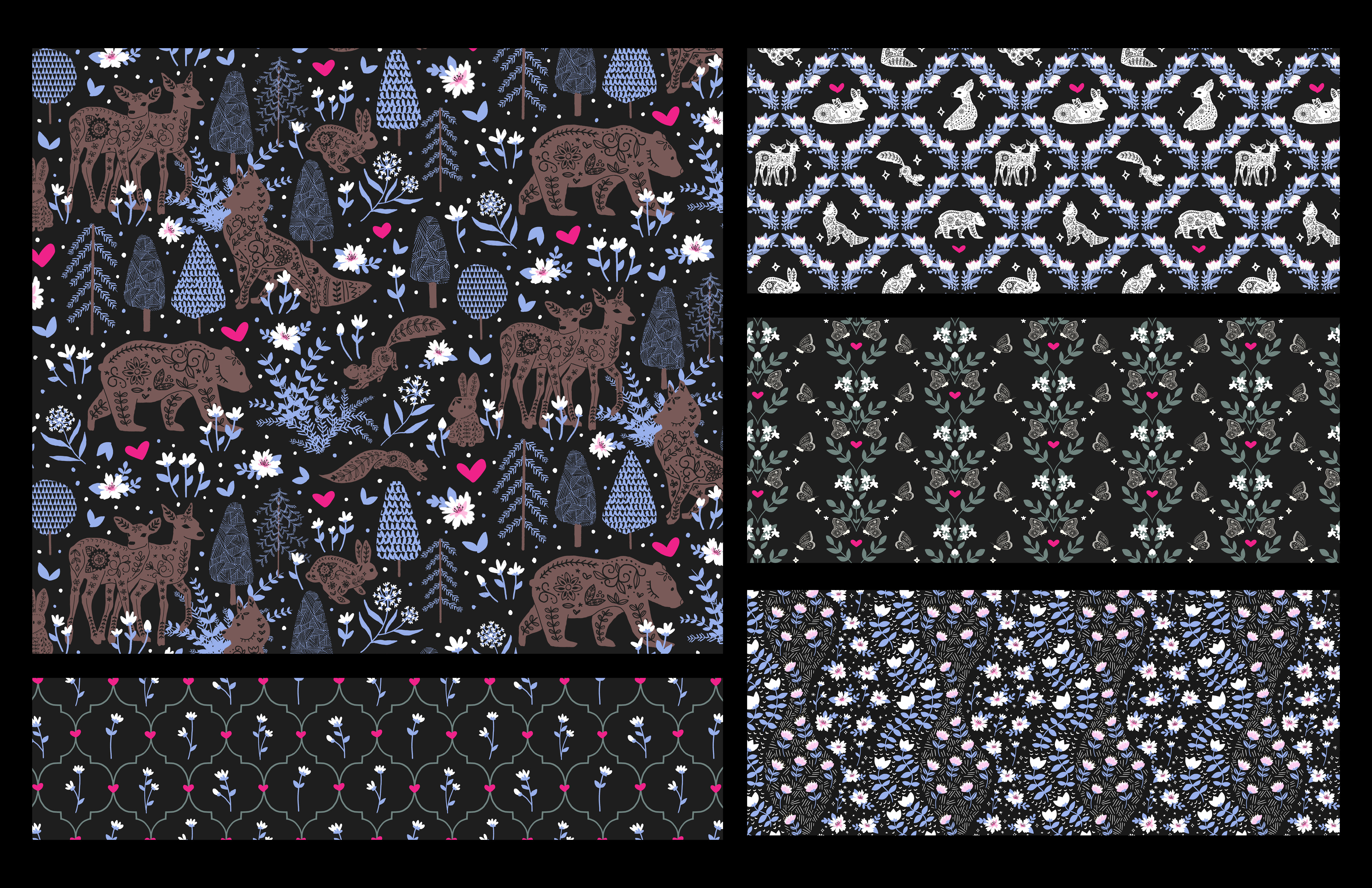 dark forest pattern collection pattern pattern collection pattern design