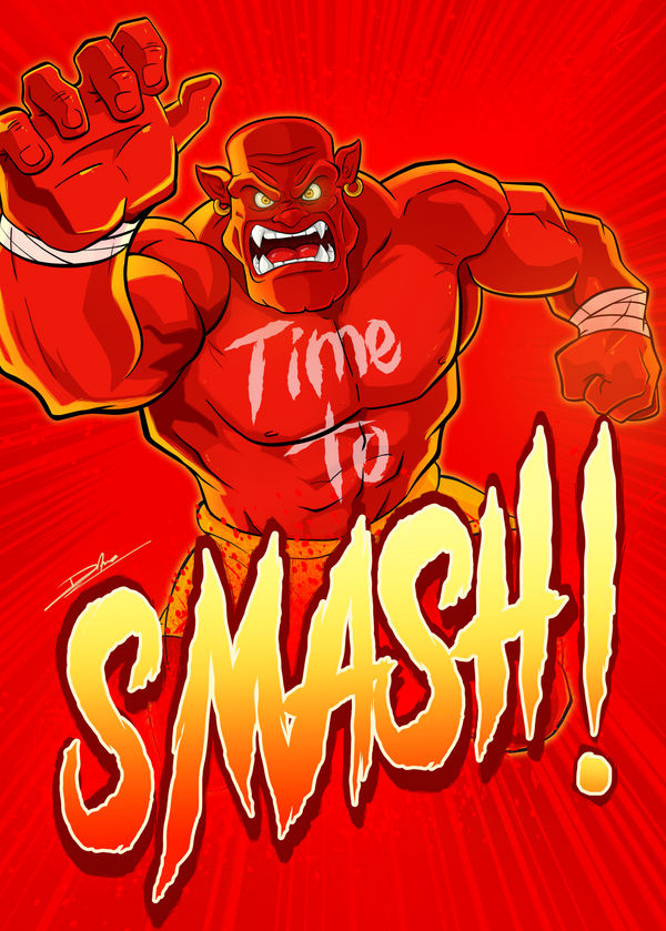 Time to SMASH branding comicart conceptart design illustration logo