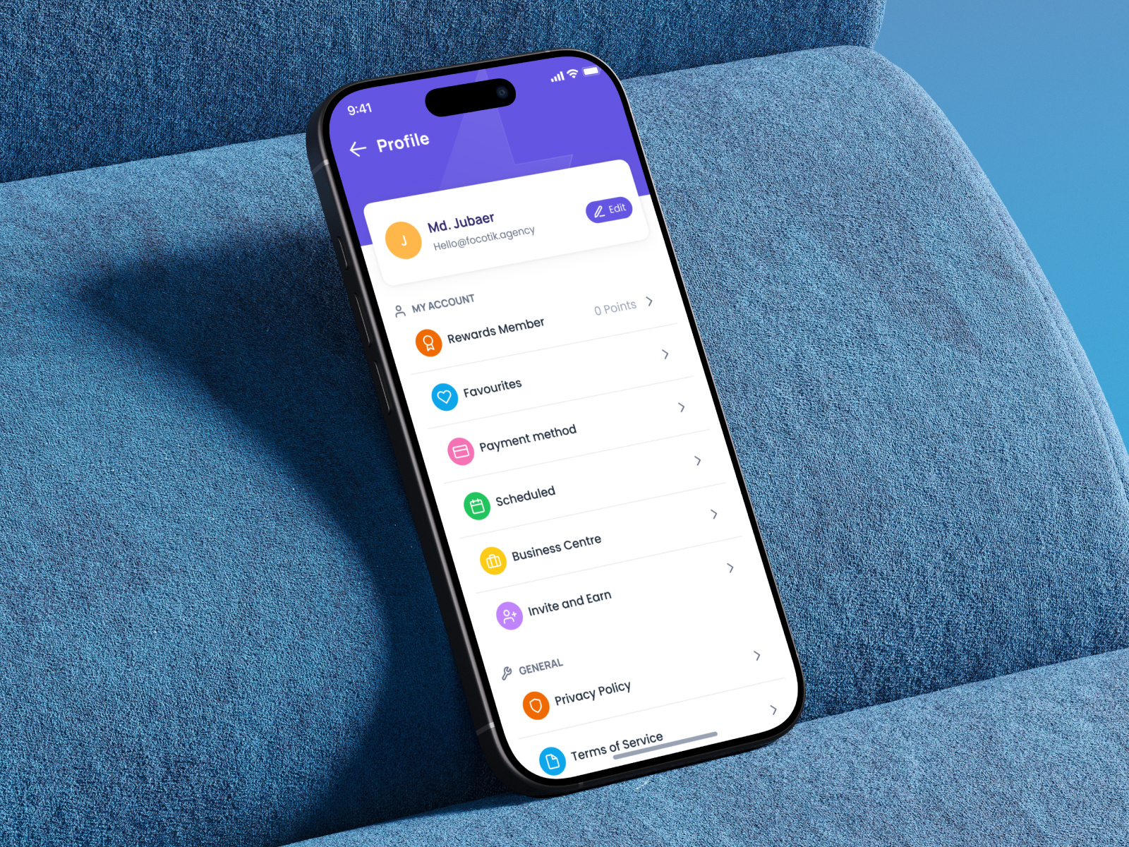 User Profile UI | App Design Profile Page, Settings app design booking app design focotik healthcare app lifestyle app mobile app design multi service app on demand services profile page service app settings settings ui ui ui design ui ux design user profile user profile ui