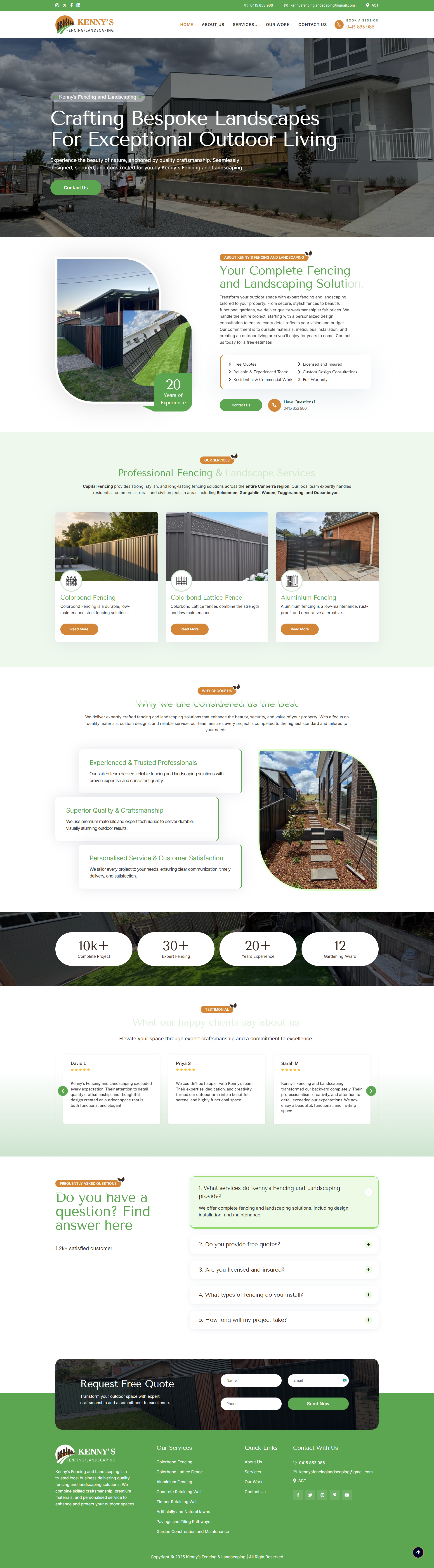 Kennys Fencing - WordPress | Shailesh Baldaniya by Shailesh Baldaniya ...
