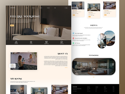 Hotel Website Template branding challenging design design graphic design hero section hotel hotel web design landing page tourist website ui ui design uiux ux design web design website design