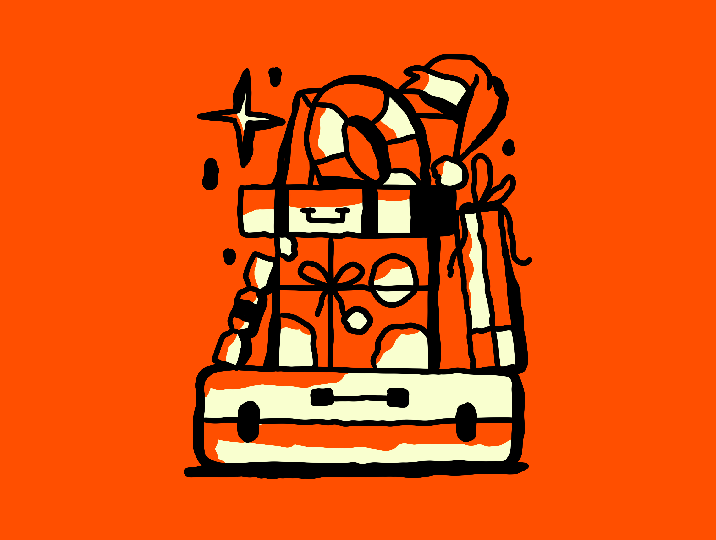 Happy Holidays adobe art available brand branding brush christmas design detail freelance graphic design handdrawn illustration illustrator magic packaging travel ui vector