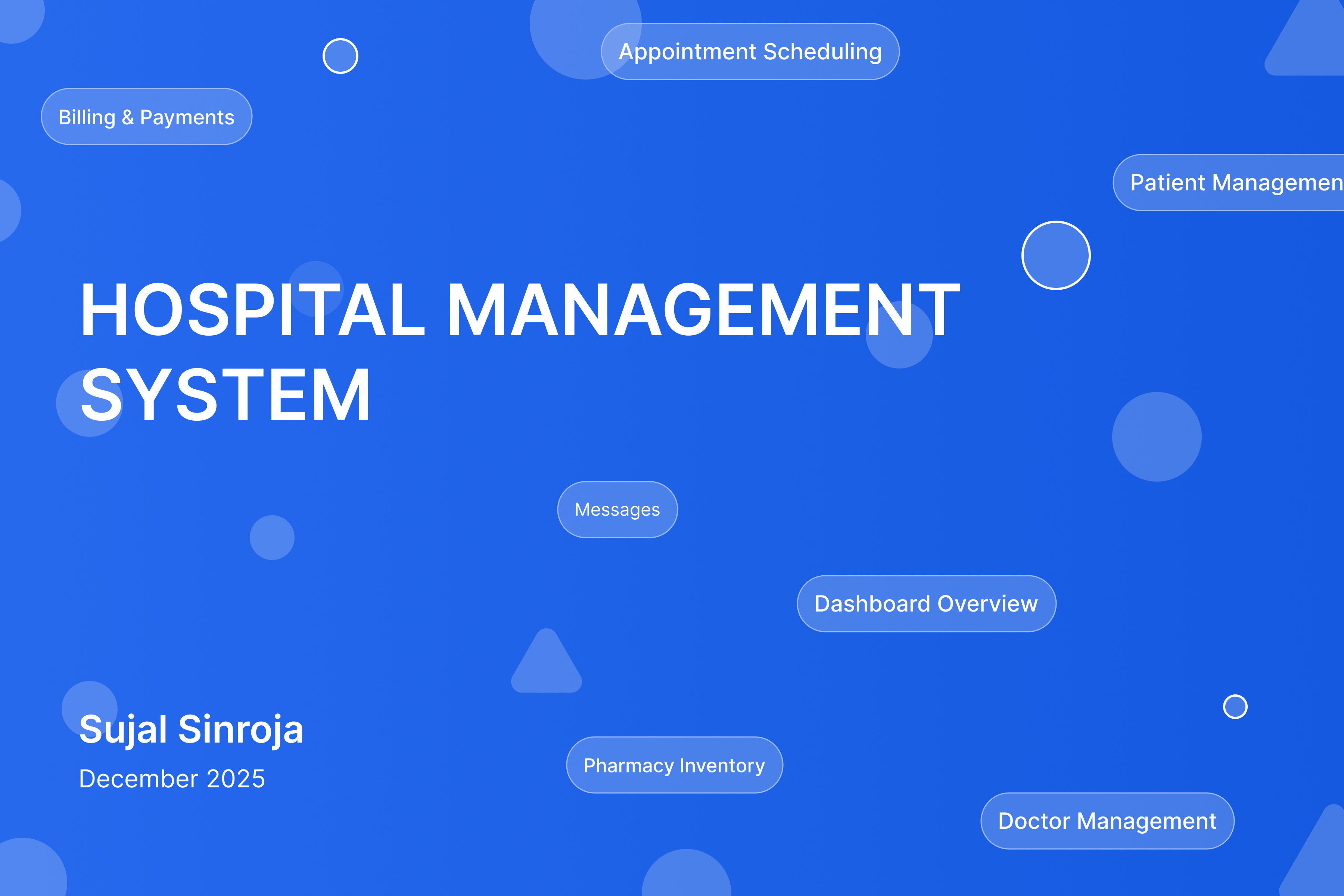 Hospital management system - Case Study design ui ux web website