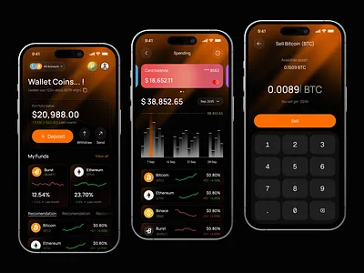 Crypto App Design app crypto crypto app crypto app design crypto design crypto exchange crypto trading app finance app mobile app trading wallet