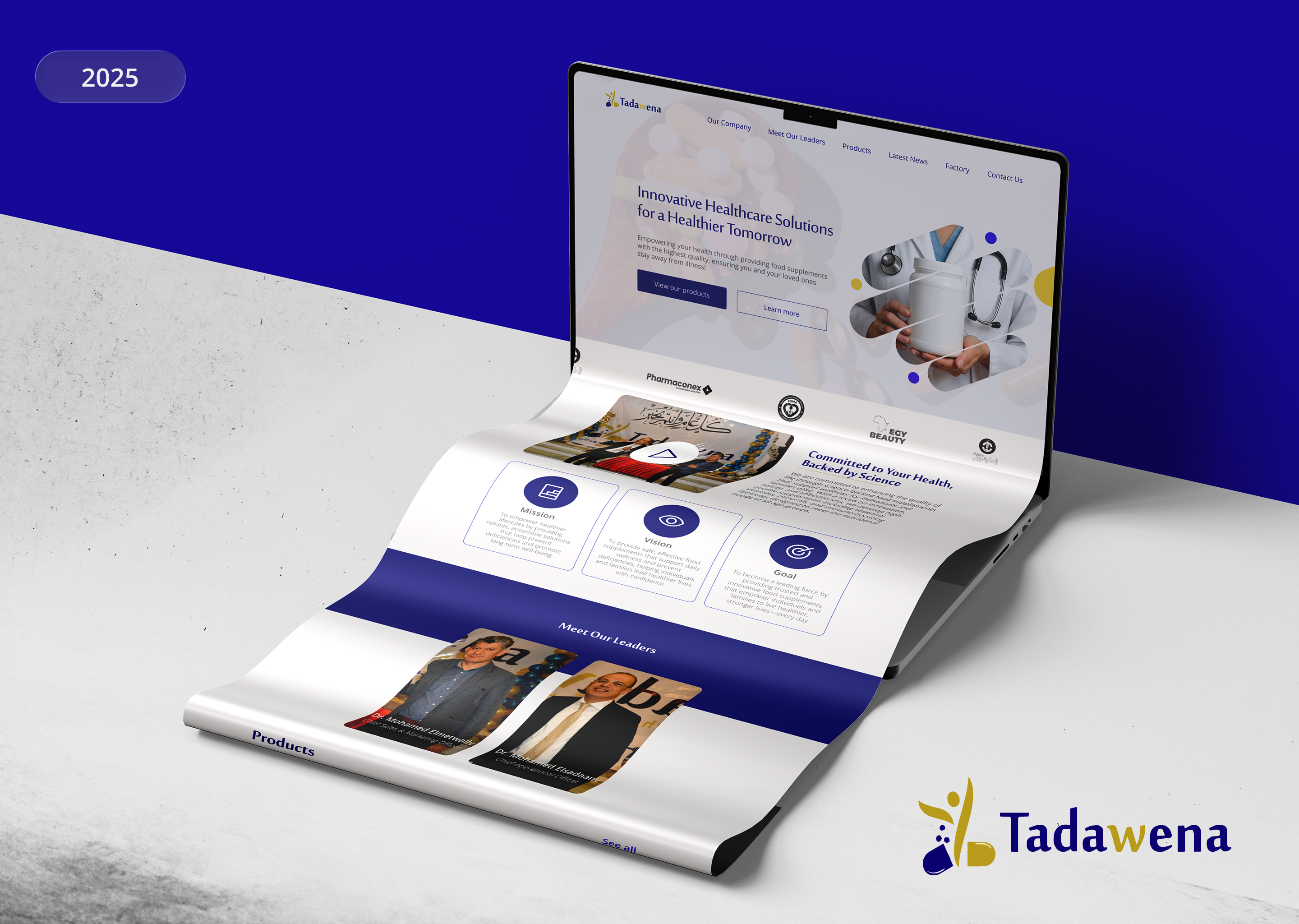 Tadawena Supplements Company Website company website figma health introductory landing page medical medicine product design supplements ui ui ux ui design ui ux ux design website design