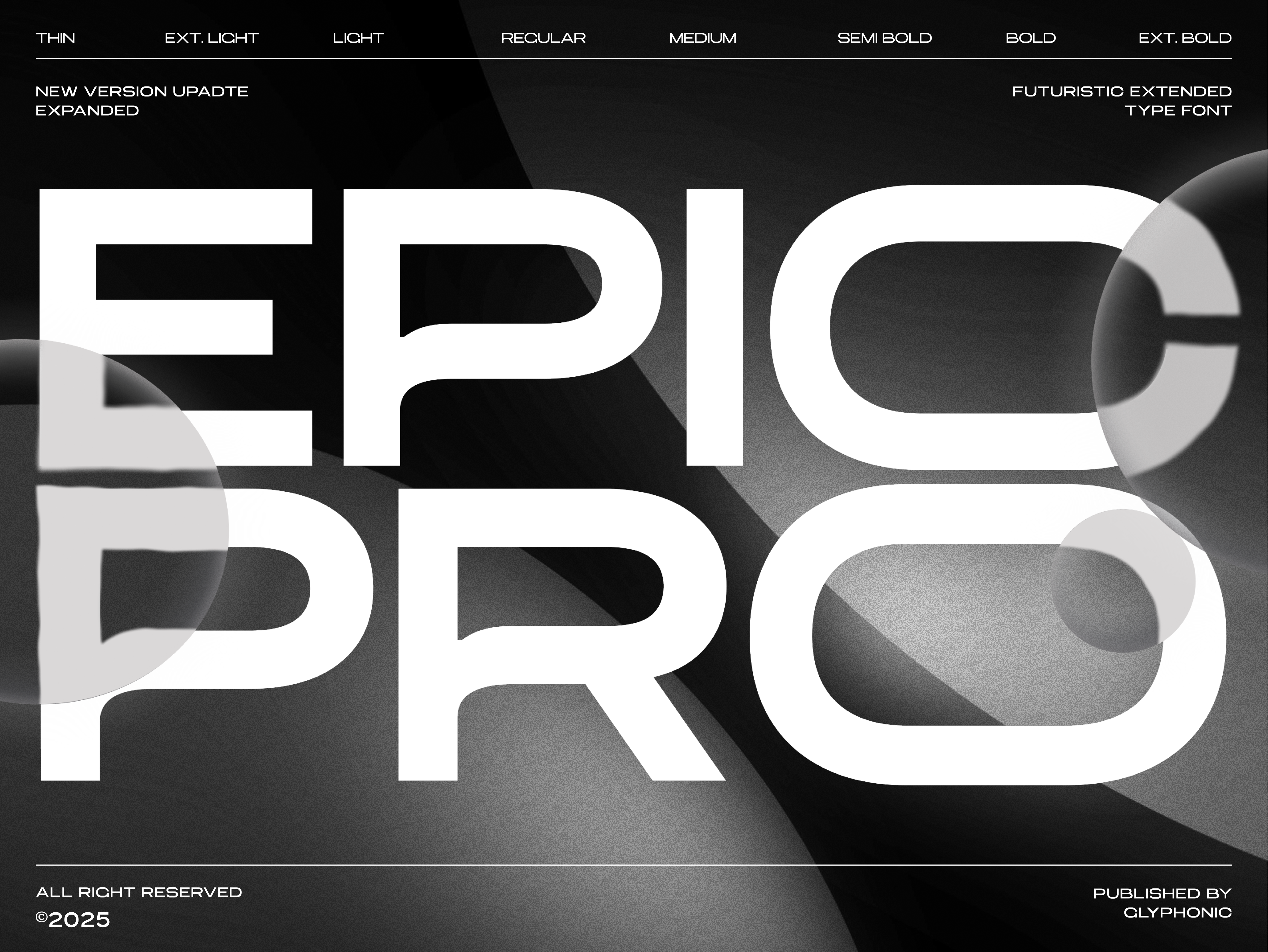 GC EPIC PRO Vol. II branding clean design display elegant font epic pro expanded font extended font font glyph glyphonic graphic design logotype modern poster pro design typeface typography