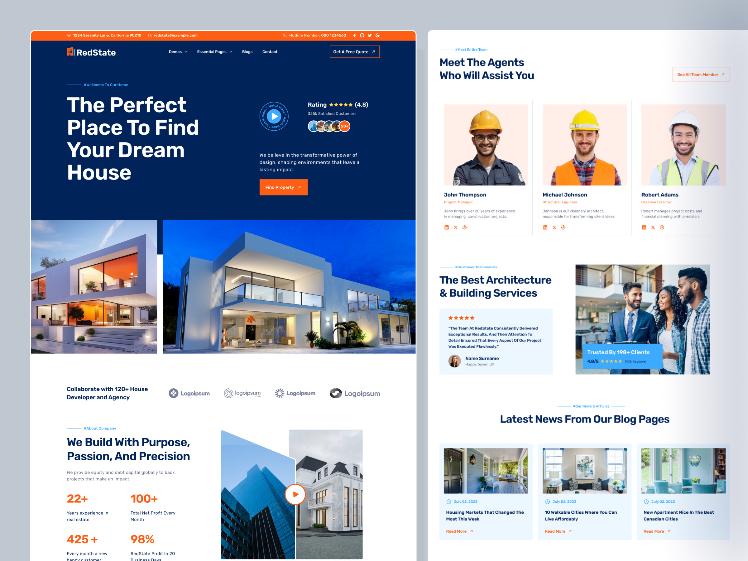Luxury Real Estate Landing Page conversiondesign designcommunity figmadesign luxuryrealestate minimaldesign moderndesign premiumui realestate ui uicreator uidesign uiinspiration webdesign website