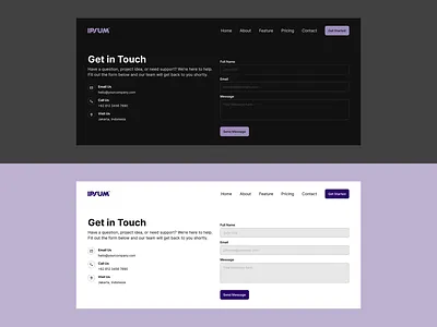 Daily UI #028 - Contact contact contact page contact section dailyui design ui ui design web design