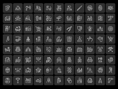 Medical Treatment icons Pack blood sugar coronavirus design healthcare heart icon icon set icons illustrator injection line medical medical treatment medicine pharmacy pills style treatment vaccine vector