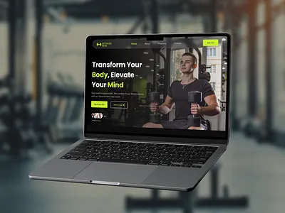 GYM Website Landing page Design ai darktheme figma foryou gym landingpage ui uiux ux webdesign