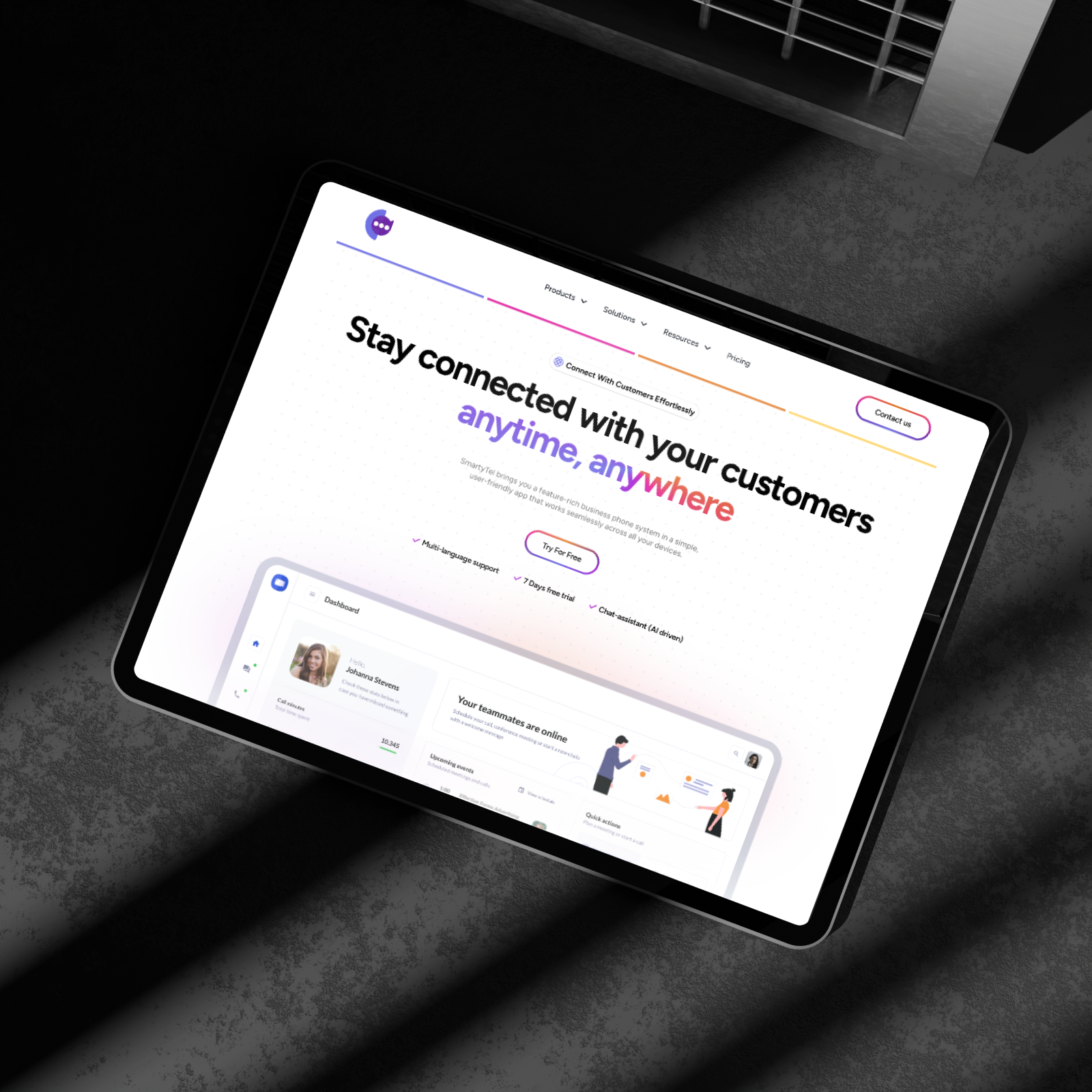 Landing Page - Customer Communication Platform business tools clean ui crm customer communication dashboard design landing page minimal design mobile friendly modern ui omnichannel product design responsive design saas team collaboration ui ui design ui ux ux design web design website redesign