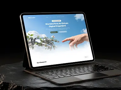 GenBio - Landing Page Ui Design ai ai website landing page saas ui ux web design
