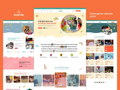 Kindergarten Website UI/UX | Early Learning & Fun educational website interactive school website kids education kids education website kids web design kindergarten website kindergarten website design online preschool playful ui ux preschool ui ux preschool website ui ux school web design school website school website design
