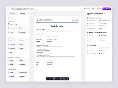 RecruitSmart — Offer Letter Builder for School HR Management candidate dashboard education employee hiring hr hr management hr system hrd hrm job product design recruitment saas saas design school staff management ui ux web app