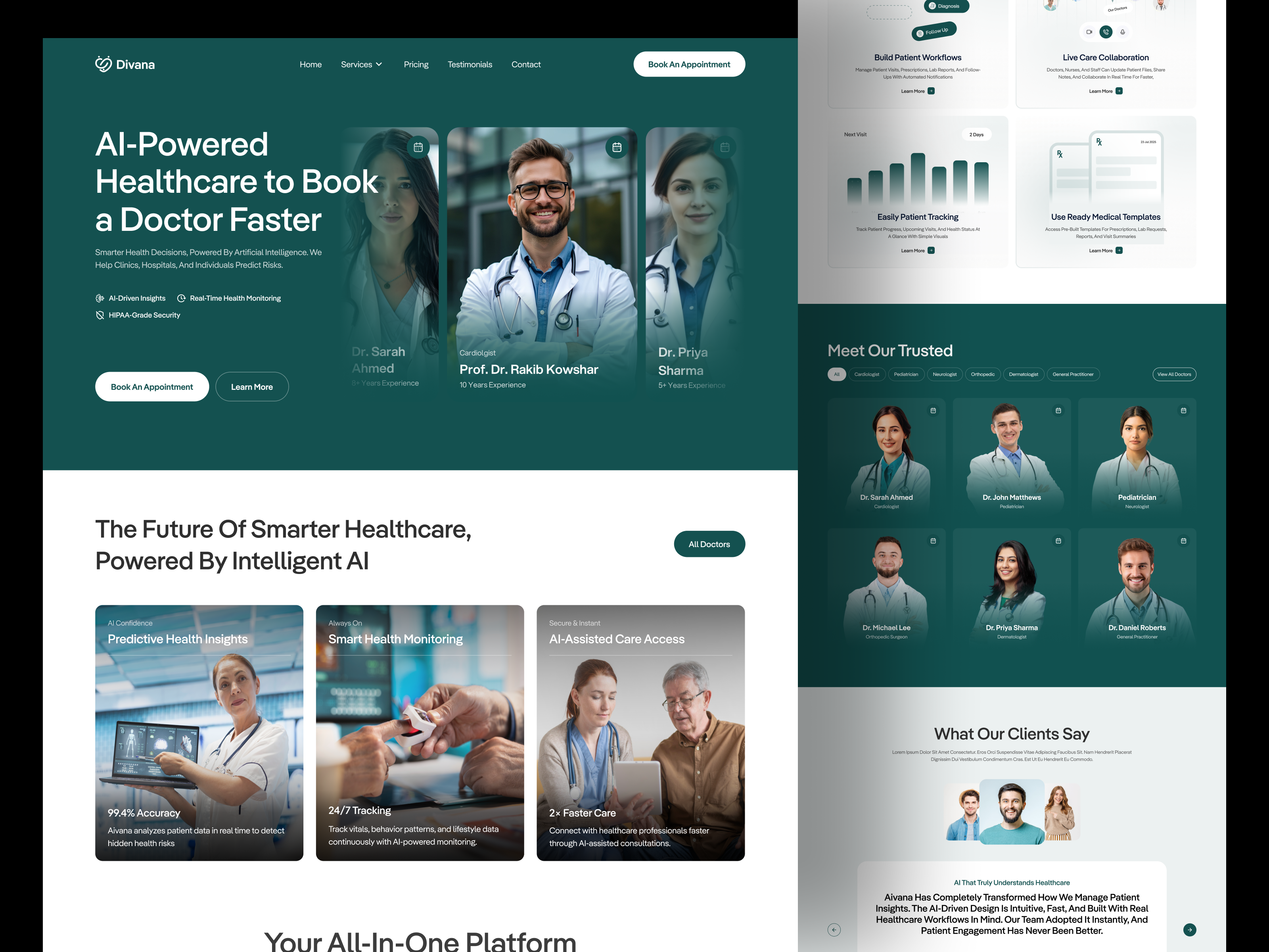 Example of Website Design (1 Page)