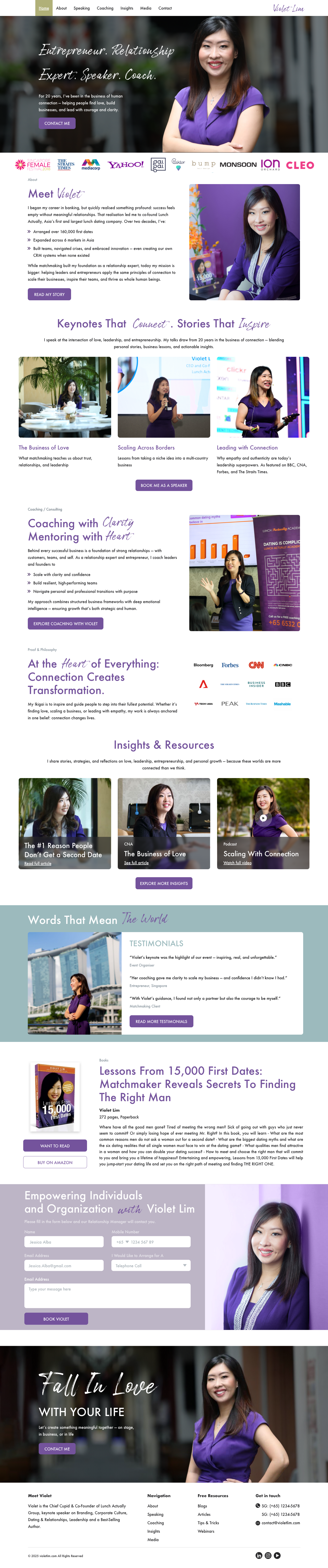 VioletLim.com Website Redesign app branding design graphic design illustration logo typography ui ux vector