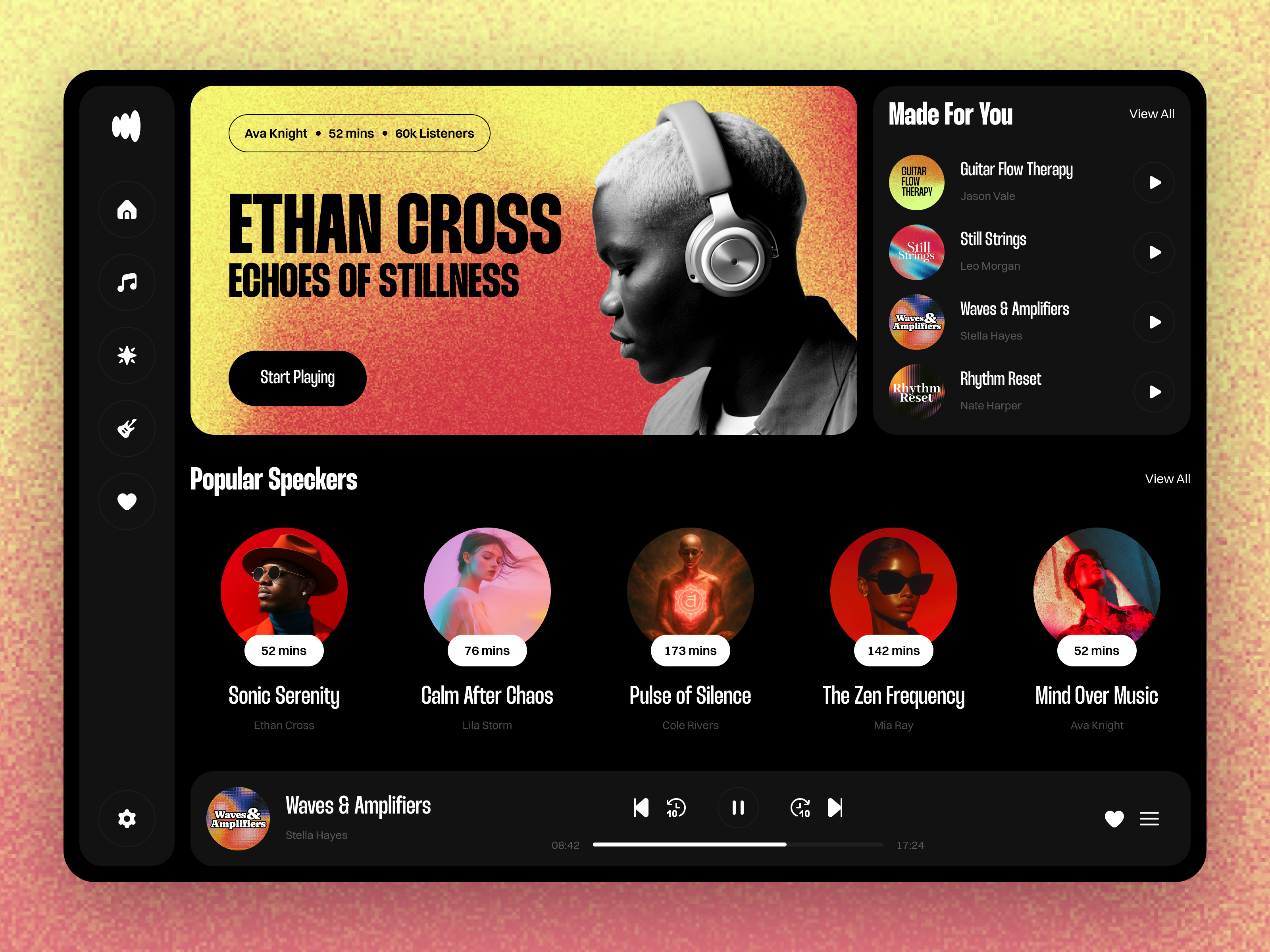 Podcast Streaming Web App app design application design application ui concept dashboard design design entertainment platform music streaming platform podcast podcasting product design streaming service ui design ui ux design uiux web app web app design web application design web ui design