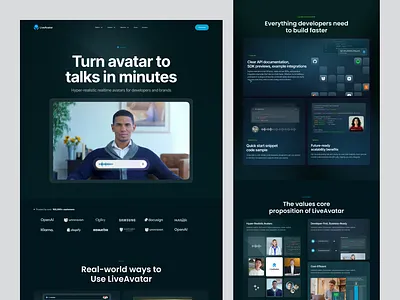 LiveAvatar — AI-powered Real-Time Avatar Platform for Developers ai ai chatbot ai saas ai startups design edtech enterprise enterprise saas generative ai landing page mvp product product design saas startup tech voice technology wavespace web web design