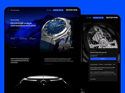 Norton Peak – Website branding norton peak ui uiux ux watch brand webdesign website