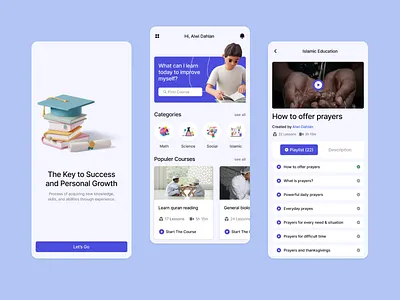 EduSmart Application education learn motivation student ui