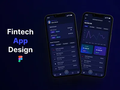 FinTech App Design UI/UX design app design creative design figma interactive design mobile app design ui uiux design ux design