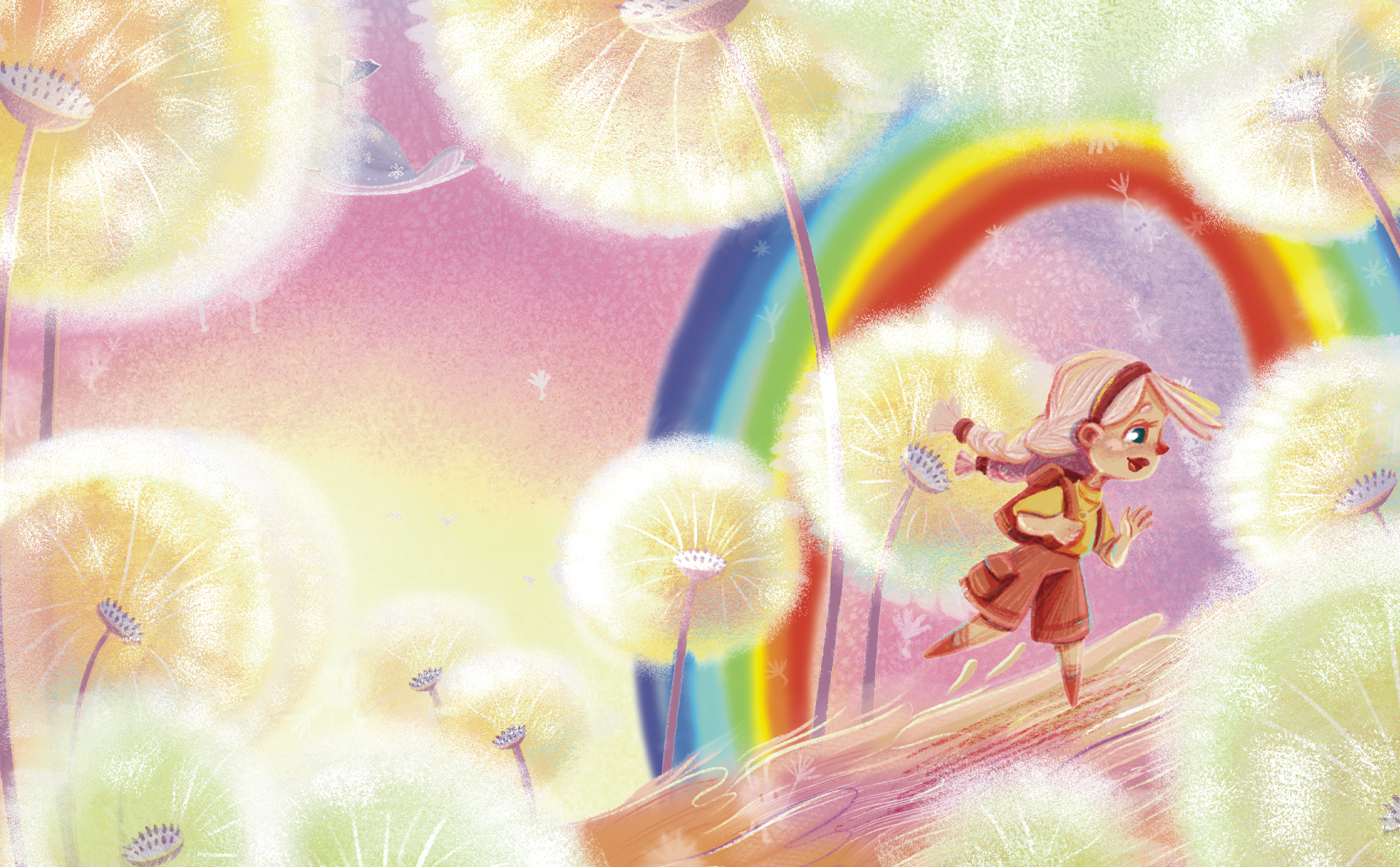 Fantasy Children Book Illustration, Girl character art book character design children illustration illustration kid art procreate raster illustration