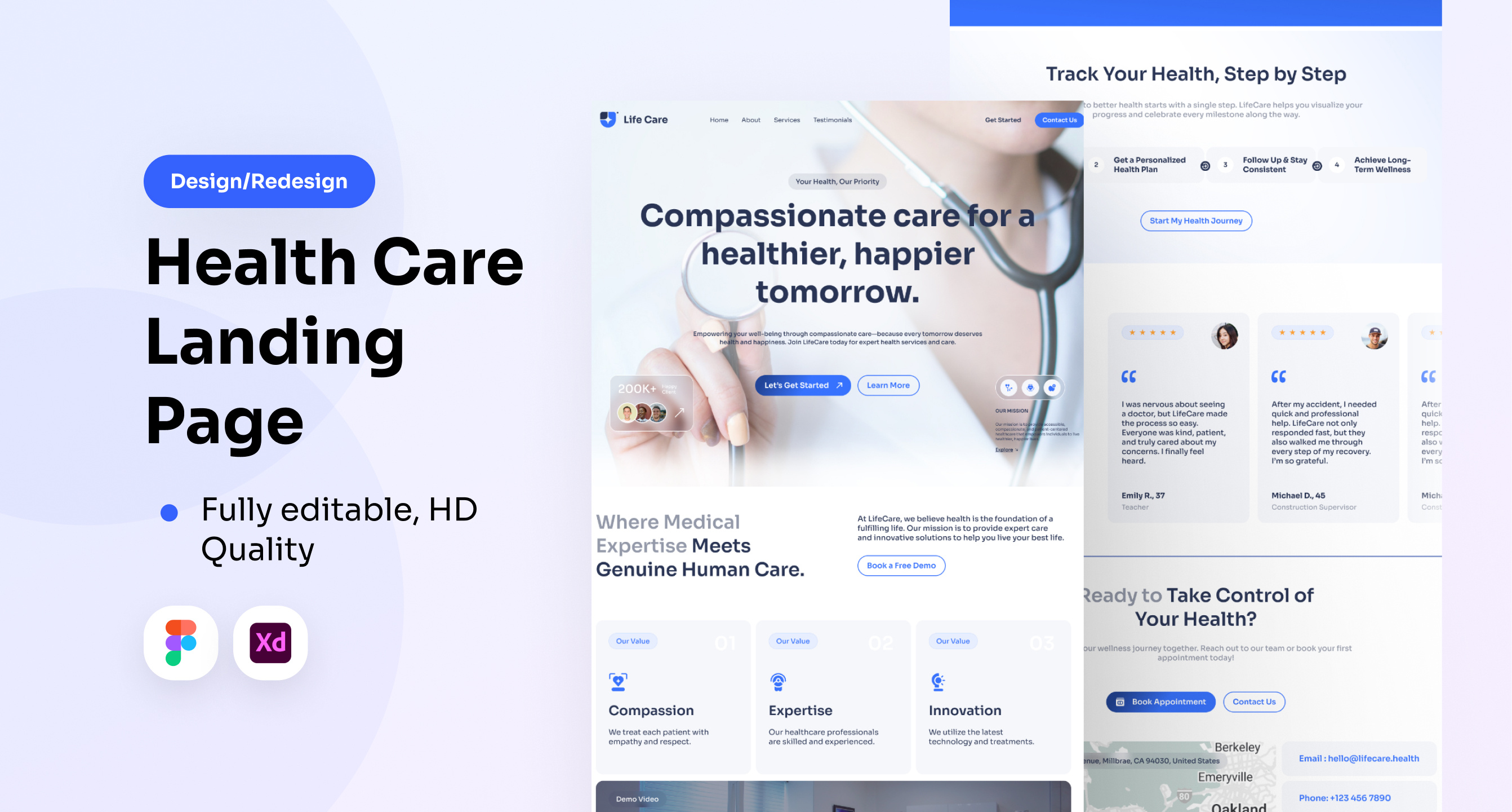 Example of Landing Page / Website Design