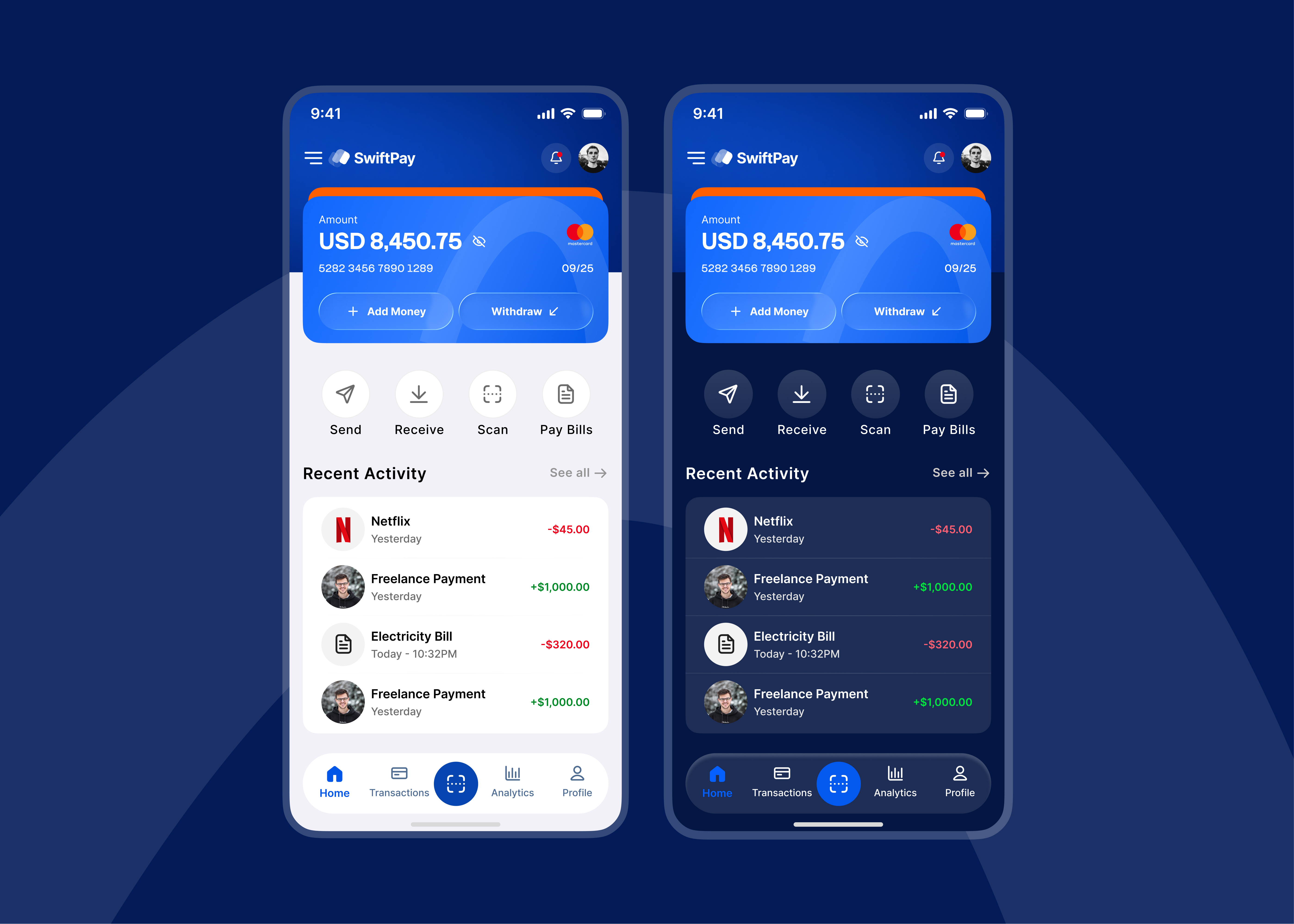 E-wallet Mobile App Design app app design banking design e wallet money ui ui design uix