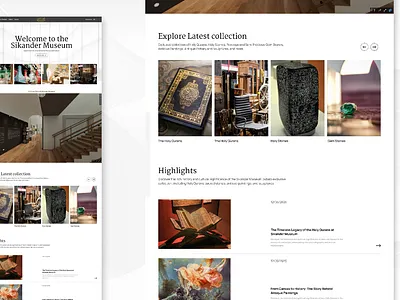 Museum Website branding concepts elements graphic design responsiveness ui ui design user experience website