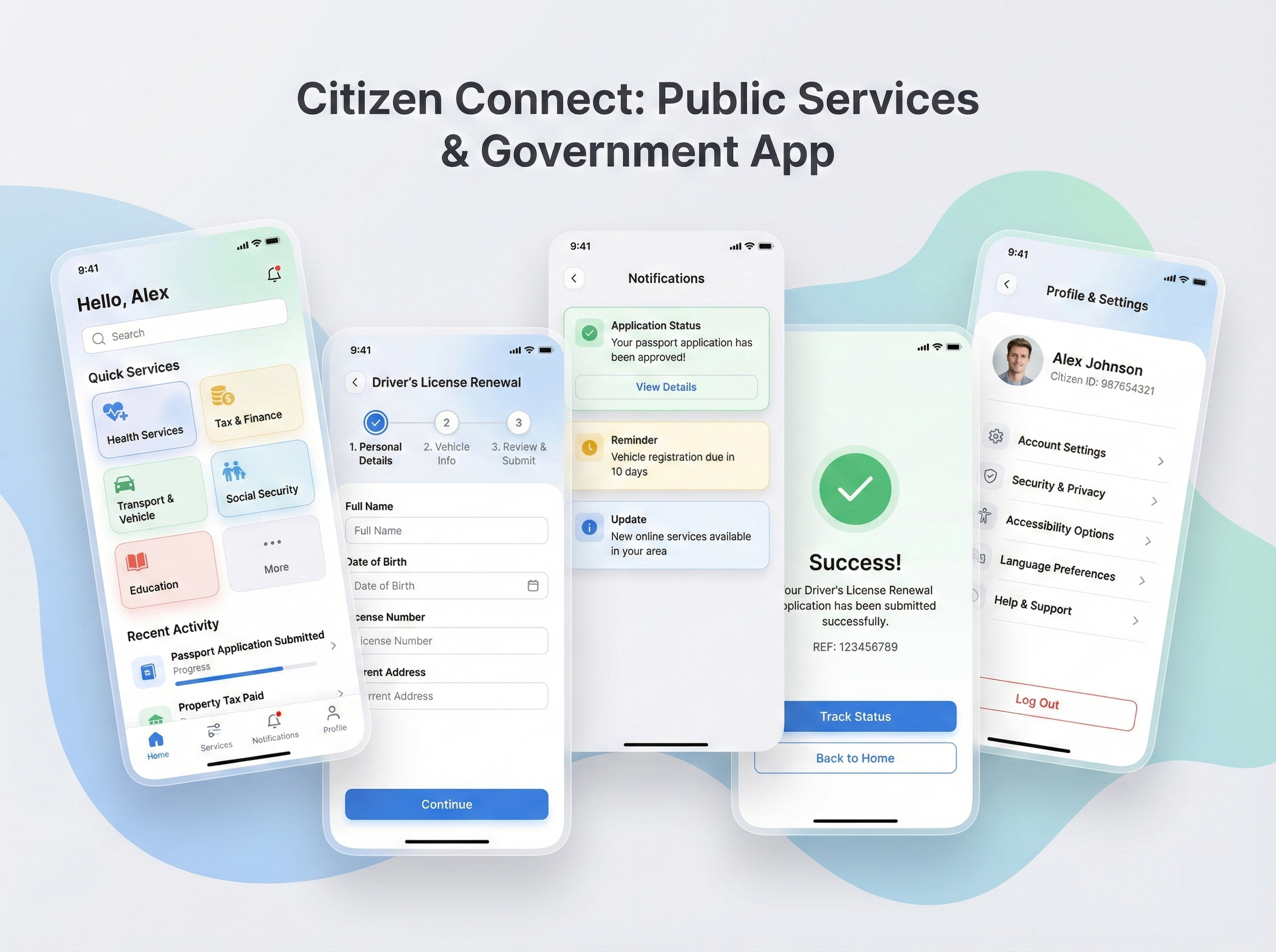 Example of App Store & Play Store Screenshot Design