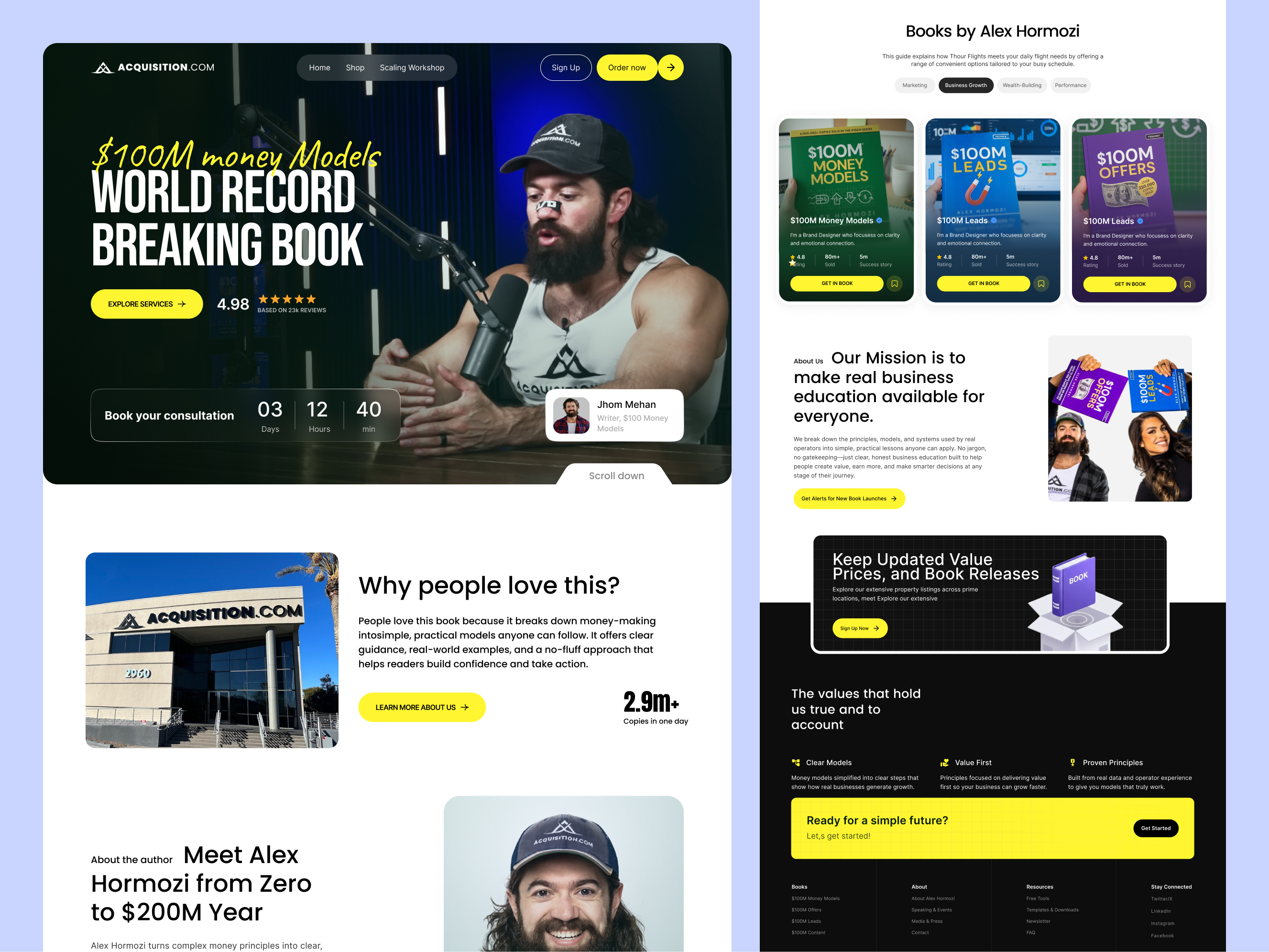 Example of Personal Branding Website Design 