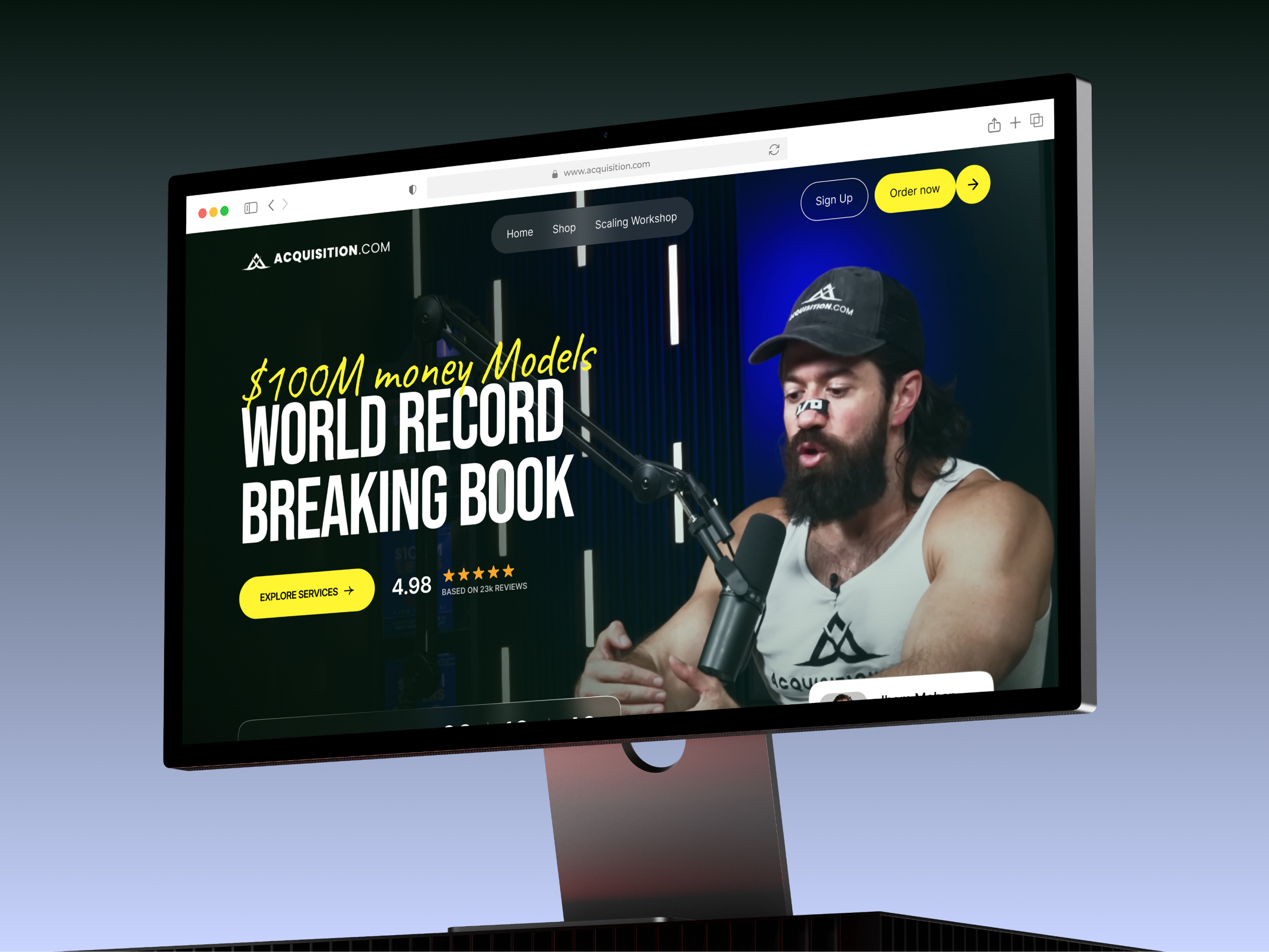 Example of Personal Branding Website Design 