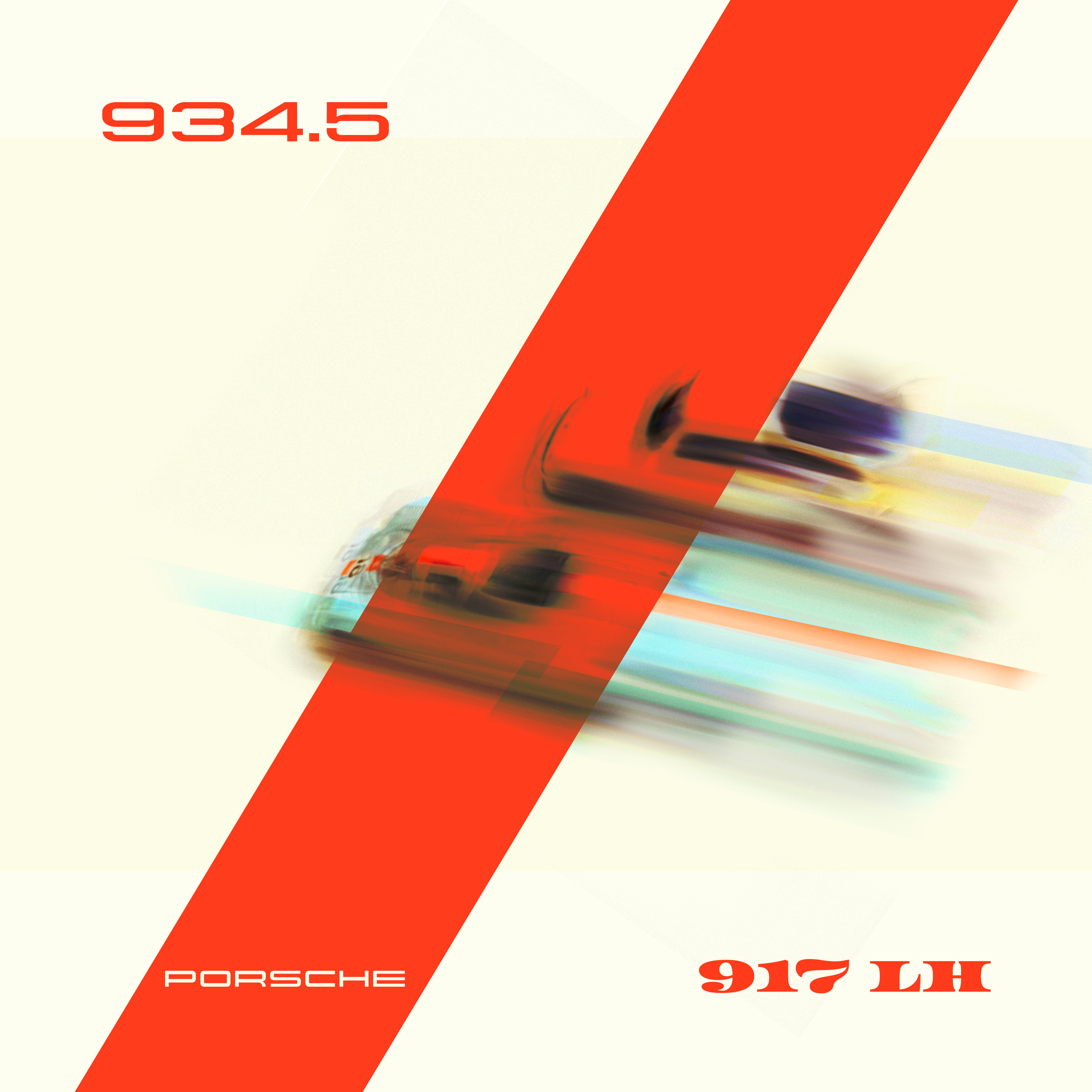 Porsche Poster 917 cars gulf illustration lemans porsche poster speed vector