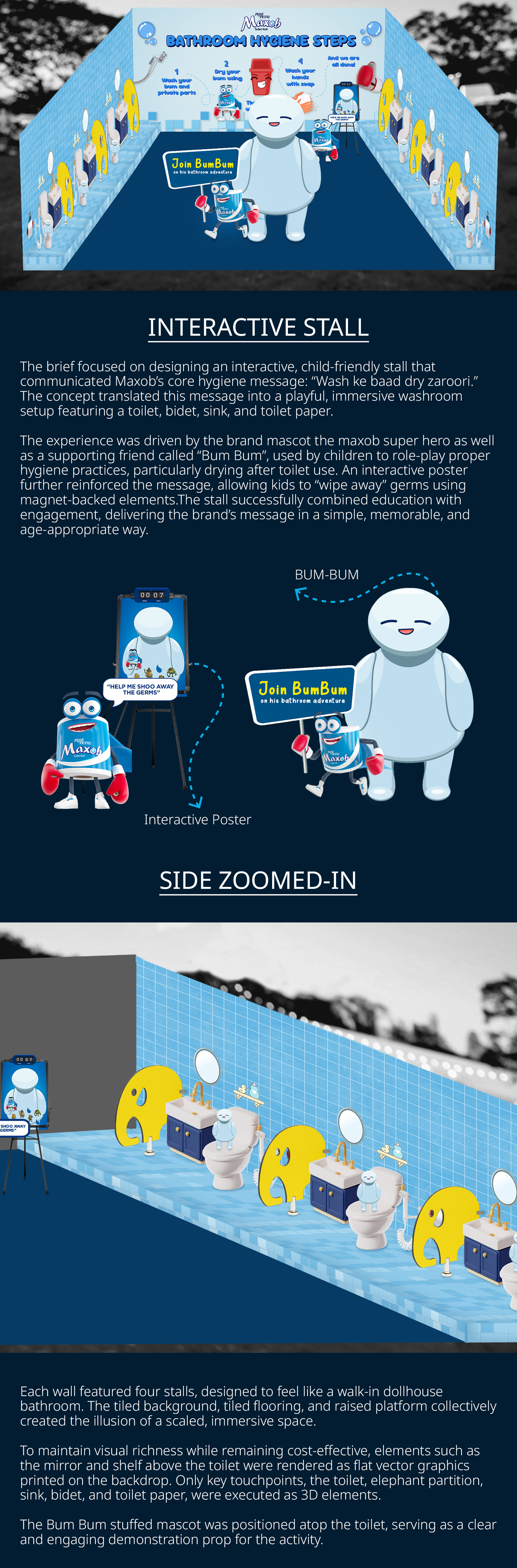 Interactive stall immersive stall interactive space mockup stall