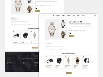 Product Details Page - Watch clean ui ecommerce design ecommerce ui interaction design minimal ui mobile ui modern ui product details page product page design product ui ui design ui ux ux design web design