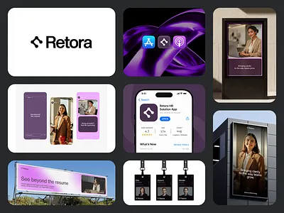 Retora Brand Identity 3d animation brand brand identity branding design graphic design illustration logo motion graphics retora template ui ux vector