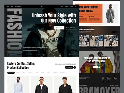 Urbanoxer Modern Urban Fashion E-Commerce Website brand identity creative design dark ui ecommerce ecommerce website fashion ui fashion website homepage design landing page modern design responsive design ui urban urban website user interface ux web app ui web deisgn website design