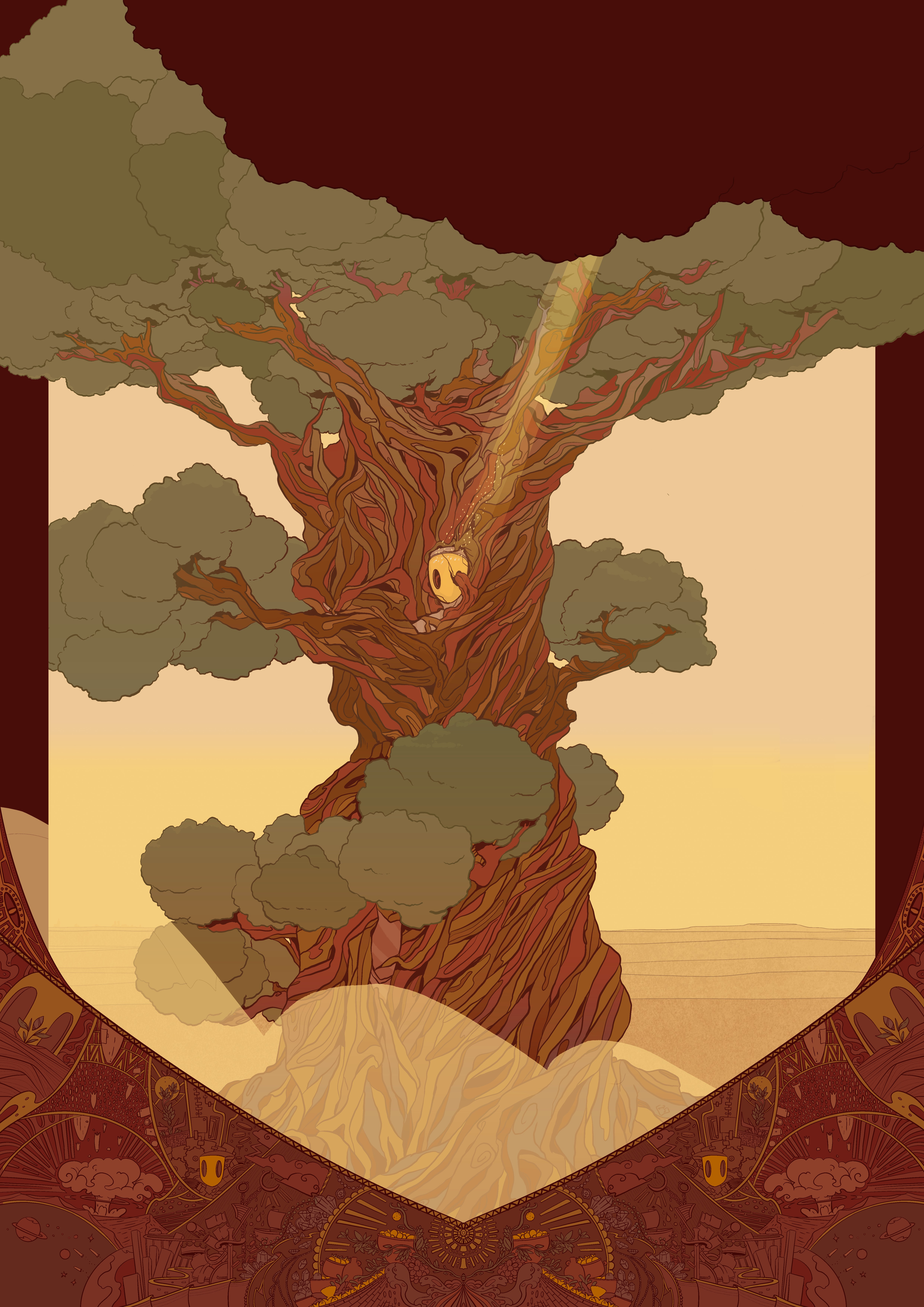 Green - The end comicbook detailedart digitalart fresque fullpage illustration narrativeillustration photorhop